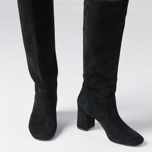 UO Clara Black Knee-High Boot
